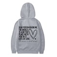 thumbnail image 4 of Girls Hoodie Long Sleeve Soft Sweatshirt Graphic Pullover Cute Kids Top Clothes for Fashion Casual Wear Grey 3-4 Years, 4 of 4