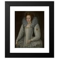 thumbnail image 2 of Marcus Gheeraerts the Younger 20x24 Black Modern Framed Museum Art Print Titled - Ellen Maurice (1578-1626) (1597), 2 of 5