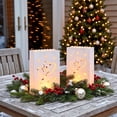 thumbnail image 6 of 30 Pcs Luminary Bags, Fire-Retardant White Paper Luminary Candle Bags with Heart Pattern for Christmas Weddings Birthday Valentine's Day Halloween Party Decoration, 6 of 6