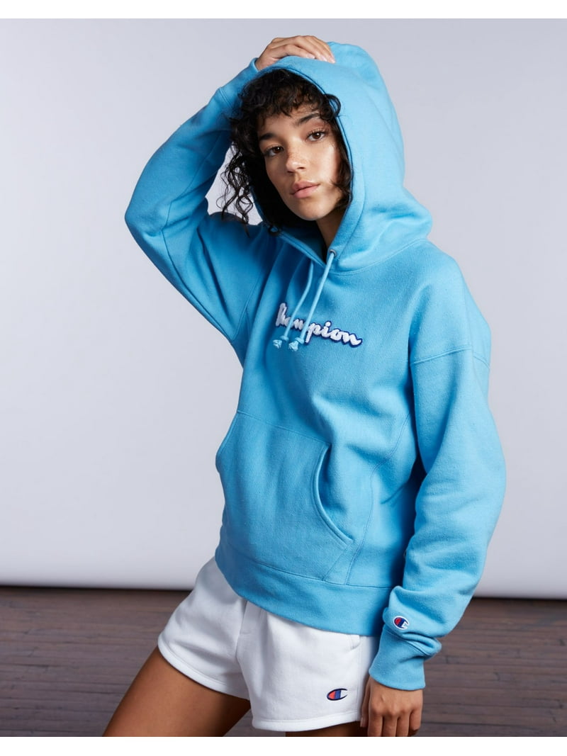 Women's Champion Life Reverse Weave Pullover Hoodie, Chenille Logo