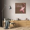 thumbnail image 3 of Todd Williams 15x15 Gallery Wrapped Canvas Wall Art Titled - Love Ribbon, 3 of 4