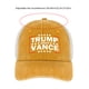 thumbnail image 4 of Trump Vance 2024 Sombrero Ajustable Transpirable Algodón Gorras Béisbol () Amarillo, 4 of 5