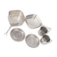 thumbnail image 3 of OUNONA Stainless Steel Camping Cookware Set Camping Cooking Utensils Set Portable 1 Set, 3 of 8
