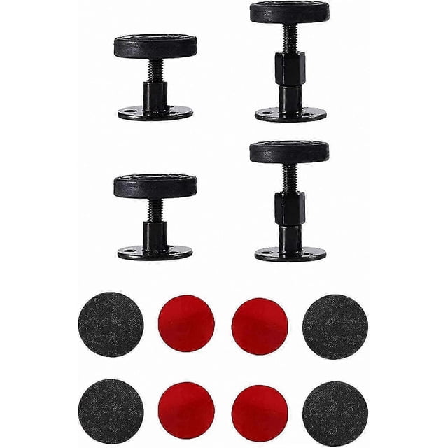 Adjustable Threaded Bed Frame Set of 4 Pieces for Easy Assembly and Stability