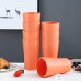 thumbnail image 4 of 6Pcs Wheat Drinking Cups,QZS Unbreakable Wheat Straw Tumbler,Stackable Drinking Cups for Home,Kitchen Tumbler for Home,Office,13.5OZ, 4 of 6