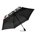 thumbnail image 2 of FORMRS Travel Umbrella Folding Auto Open Close Windproof Rain UV Protection, Blue Flowers, 2 of 8