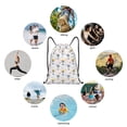 thumbnail image 5 of Lafuoo Hot Air Balloon Pattern Drawstring Pocket, Adjustable Shoulder Strap Storage Bag Suitable for Men and Women-Small, 5 of 7