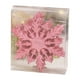 thumbnail image 4 of Adornos navideños de copos de nieve brillantes, 6 piezas, multiusos y resistentes para el invierno Rosa, 4 of 9