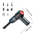 thumbnail image 3 of Handheld Vacuum Cleaner Car Vacuums Window Vacuum Cleaner with Large Suction for Household Small Suction Gaps. Car Mounted Wireless Handheld Window Sill Cleaning Device Household Vacuum Cleaners, 3 of 9