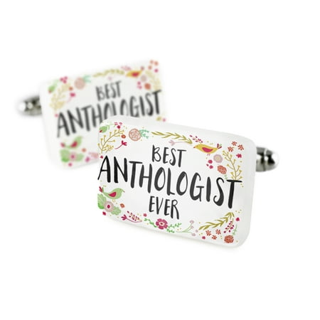 Cufflinks Happy Floral Border Anthologist Porcelain Ceramic NEONBLOND