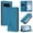 Blue, variant on For Google Pixel 8 Phone Case,Peony Embossing Design,Anti-Scratch PU Leather Flip Foilo Cover,With Card Holder,Kickstand,Shockproof Drop Protection,Durable Wallet Phone Case,Brown