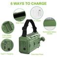 thumbnail image 4 of Radio de emergencia Raynic CR1009Ultra de 12000 mAh con cargador solar, 4 of 7