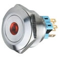 thumbnail image 4 of Interruptor de Botón Pulsador Momentáneo LED Gloria de Acero Inoxidable 28 mm, 4 of 7