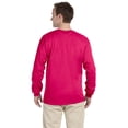 thumbnail image 2 of The Fruit of the Loom Adult HD Cotton Long-Sleeve T-Shirt - CYBER PINK - 3XL, 2 of 2