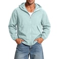 thumbnail image 7 of DYTTDG Men's Lightweight Sun Protection Hooded Jacket, Full Zip Breathable Solid Color Windbreaker with Pockets for Hiking & Outdoor Sports, 7 of 7
