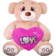 thumbnail image 1 of Peluches Oso Rechoncho Beige PELUCHERIA con corazon Rosa, 1 of 5