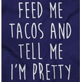 thumbnail image 2 of Feed Me Tacos and Tell Me Im Pretty Women Plus Size Graphic Pullover Hoodie Brisco Brands 2X, 2 of 4