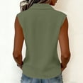 thumbnail image 4 of Shihyeh Women’s Sleeveless Peter Pan Collar Solid Color Casual Cutwork Detail Blouse Top, 4 of 7