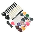 thumbnail image 2 of Guitar Bridge Pin Pegs, Replacement Parts Celluloid Picks Nut Saddle Pins Widely Used With Storage Box For Guitarists For Acoustic Guitars For Ukuleles, 2 of 8
