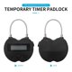 thumbnail image 5 of Smart Time Lock LCD Display Time Lock USB Rechargeable Temporary Timer Padlock Travel Electronic Timer Black, 5 of 5