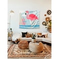 thumbnail image 2 of Awkward Styles Flamingo Tapestry Wall Hanging Pink Leaves Home Decor, 2 of 2