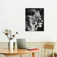 thumbnail image 3 of JRXY Lion and Lioness Hug Poster Black and White Animal Lion Wall Art Picture Print Canvas Painting Modern Home Living Room Decor Poster  pattern1, 3 of 5