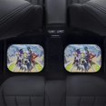 thumbnail image 4 of Genshin Impact Print Car Mats Set 4-Piece All Weather Front & Rear Mats Car Floor Carpet Protector Mat for Most Car, 4 of 8