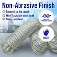 thumbnail image 4 of Dock Lines Boat Ropes for Docking 1/2" Line Braided 25FT White 4 Pk, 4 of 7