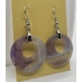 thumbnail image 3 of Natural Round Amethyst Silver Earrings, 3 of 5