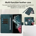 thumbnail image 2 of Allytech Samsung Galaxy S25 Ultra Wallet Case, Luxury PU Leather Stand Magnetic Clasp Cover with Wristlet & Shoulder Strap & Card Slots, Zipper Pocket Shockproof Anti-Fall Protective Case, Green, 2 of 9