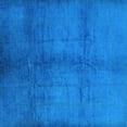 thumbnail image 1 of Ahgly Company Indoor Square Oriental Light Blue Industrial Area Rugs, 4' Square, 1 of 4