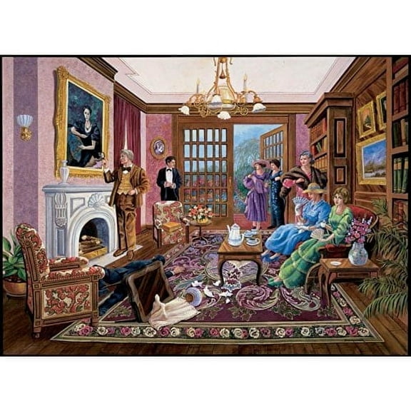 Bits And Pieces 1000 Piece Murder Mystery Puzzle “Murder At Bedford Manor” By Gene Dieckhoner