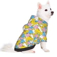 thumbnail image 2 of Goofa Colorful Rubber Duck 1 Pattern Small Dog Sweater Hoodies Pet Grey Hooded Soft Fleece Sweatshirts with Pocket Fall Winter Puppy Cat Sweaters Warm Clothes-, 2 of 8