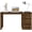 Classic oak, variant on White Desk with Drawers, 43'' W Home Office Computer Desk Gaming Table, Modern Vanity Desk with Storage, Wood Writing Workstation for Bedroom, Living Room, White