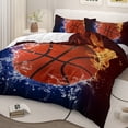 thumbnail image 6 of Sleepwish Basketball Duvet Cover Set for Boys Microfiber Sports Bedding Twin, 3 Piece, 6 of 8