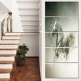 thumbnail image 1 of Smart White Horse Running - Animal Canvas Wall Art, 1 of 3