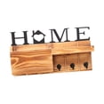 thumbnail image 3 of Soporte para llaves, perchero de pared para llaves, decoración, regalo, organizador de madera con gancho, Color de la madera, 3 of 9