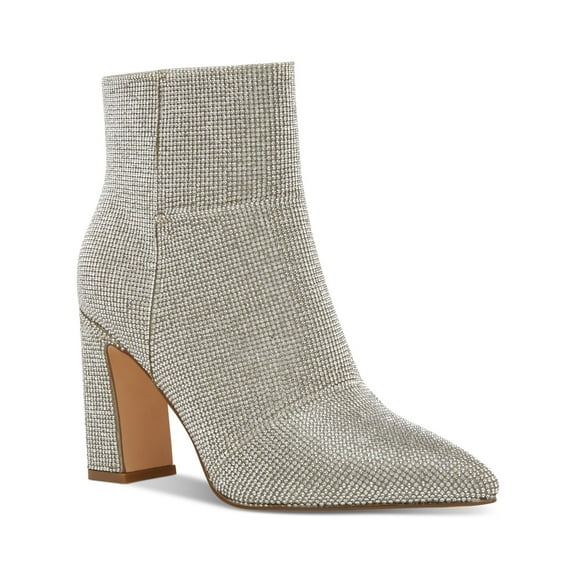 Madden Girl Womens Rhinestone Pointed Toe Booties