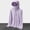 Purple, variant on Hueook Upf 50 Sun Protection Hoodie Jacket for Women Lightweight Zip Up Outdoor Wear Sports Wear Cycling Wear Sun Protection Clothing Gray 3X