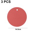 thumbnail image 2 of Silicone Heat Insulation Pad, Round Kitchen Coasters,style 3, 2 of 5