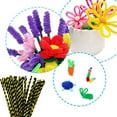thumbnail image 5 of FeiFu Two Tone Twisties Stick Thickened Versatile Christmas Pipe Cleaner Kids DIY Insert Toy Bouquet Making Kit Soft Flexible Pipe Cleaners in Festive Colors, 5 of 6