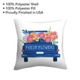 thumbnail image 6 of (2 pack) Mainstays 16" x 16" Flower Truck Decorative Outdoor Throw Pillow, Multicolor, 6 of 9
