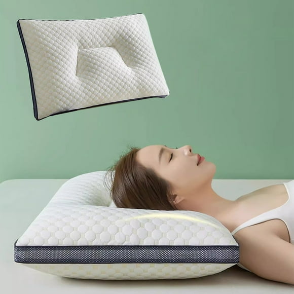 Wzzjkit Bed Pillows for Sleeping, Cotton Down Pillows for Side Back Stomach Sleepers Pillow Queen Size Washable Bed Pillows