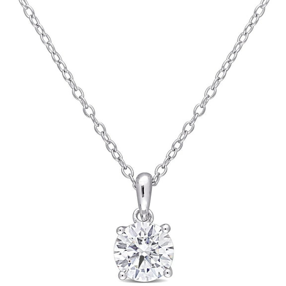 Everly Women's 1CT TGW Created Moissanite Sterling Silver Pendant