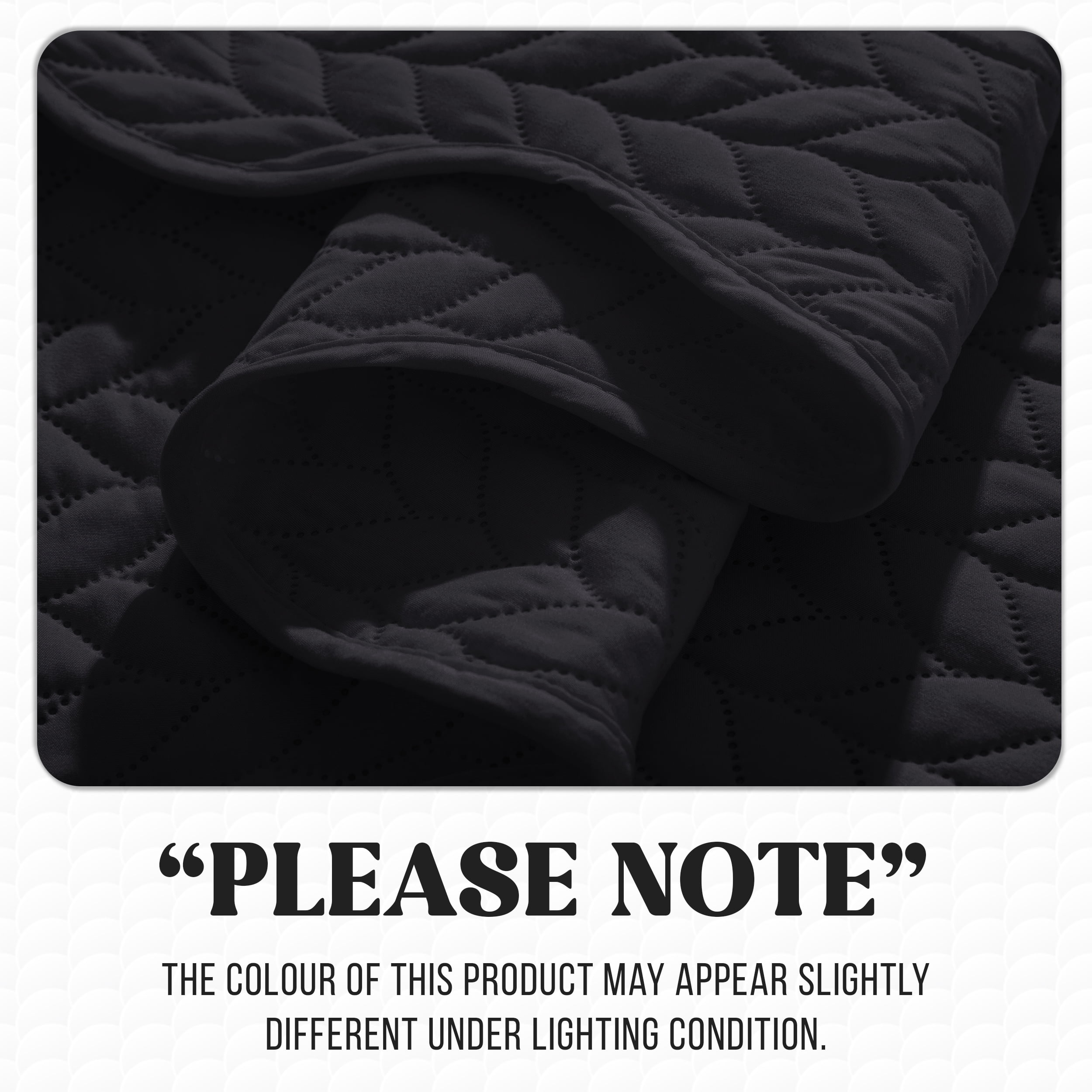 Moonlight20015 2 Piece Quilt Set Lightweight Ultrasoft Microfiber Bedding Black Color Twin