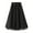 Black, variant on Women Midi Skirt Elastic High Waist A-Line Skirt Solid Color Double Sided Reversible Design Autumn Winter Skirt
