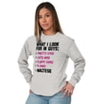 thumbnail image 3 of What I Look In Guys Maltese Dog Lover Women's Long Sleeve T Shirt Brisco Brands S, 3 of 6