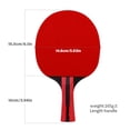 thumbnail image 5 of Necvior Table Tennis Paddle Beginner Rubber Table Tennis Bat Table Tennis Rackets Set, 5 of 12