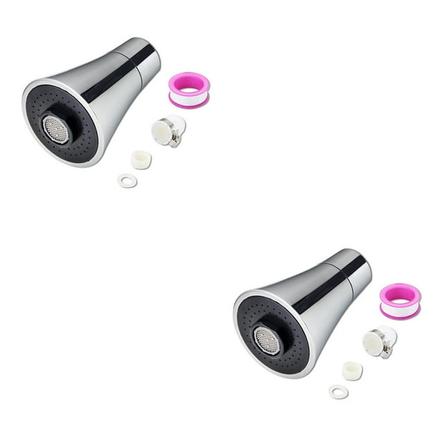 Advancent Extensor de grifo ajustable antisalpicaduras giratorio de alta presión adaptador de boquilla de cabezal de ducha accesorio de baño extensor de Type2 NO2