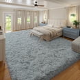 thumbnail image 5 of Janvonne Area Rugs for Living Room,8x10ft Soft Non Skid Easy-care Shaggy Carpets for Bedroom, Dorms,Children's Room,Home Decor Aesthetics,Light Gray, 5 of 8